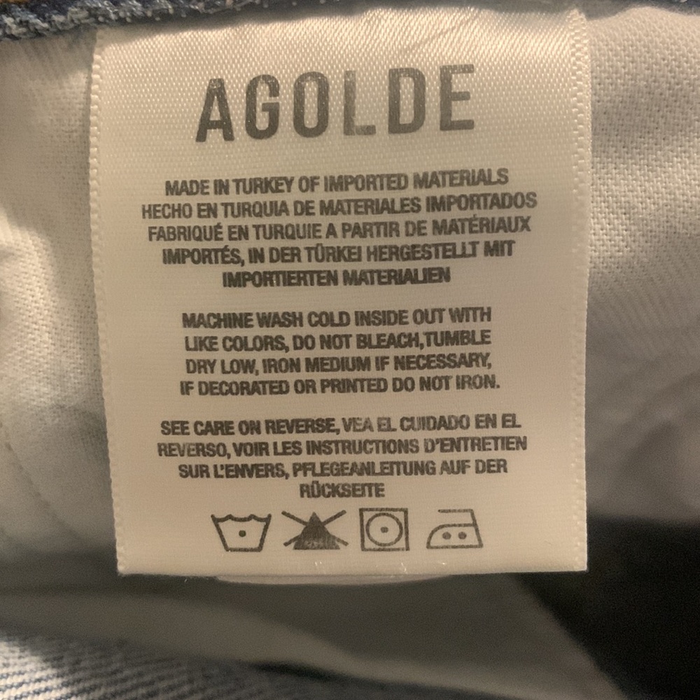 Agolde, distressed 90’s pinch waist. Size 28. Colour: Backdrop. - Picture 5 of 11